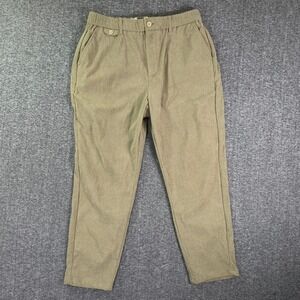 Kidoriman Pants Men Large Corduroy Stretch Brown Japanese Relaxed